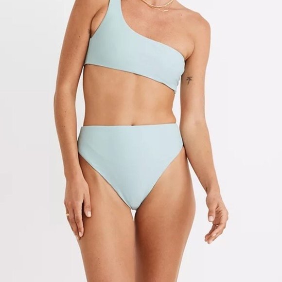 Jade Swim Incline Bikini Bottom in Blue Ice - Picture 1 of 10